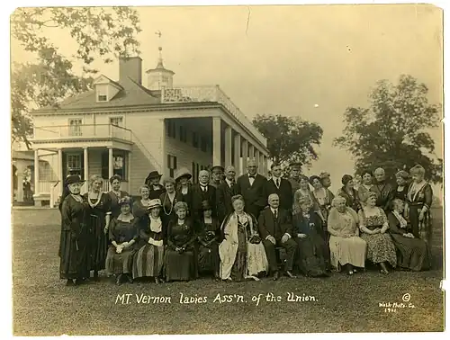 Mt. Vernon Ladies Association en 1921