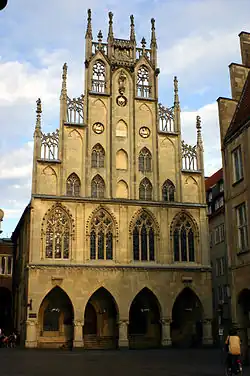Hôtel de ville de Münster (Allemagne).