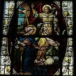 Vitrail de l'Annonciation à l'église Sainte-Marie de Mulhouse