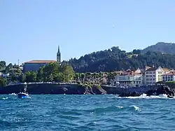 Mundaka vue depuis la mer