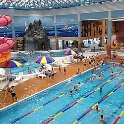 Piscines du parc aquatique.