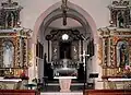 L'intérieur d'église.