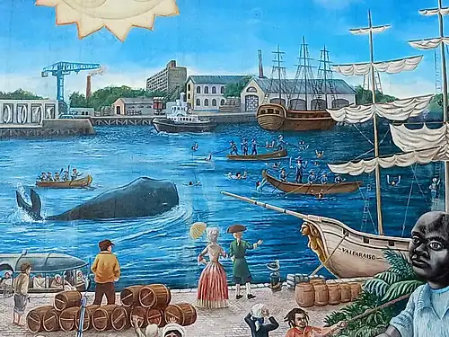 Le port représenté sur Le Mur tombé du ciel.