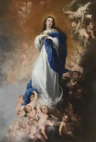 L’Immaculée Conception des Vénérables (1678), Madrid, musée du Prado.