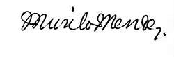 signature de Murilo Mendes