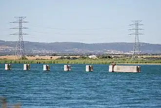 Vue du mur de séparation