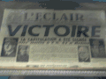 VICTOIRE titre l'ECLAIR du 8 mai.