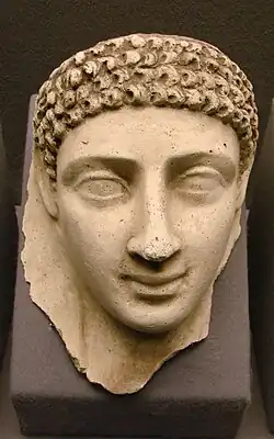 Masque funéraire, Égypte, vers 100-150.