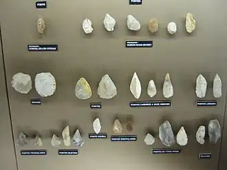 Pointes du Paléolithique.