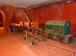 la gare de triage dans la galerie reconstituée