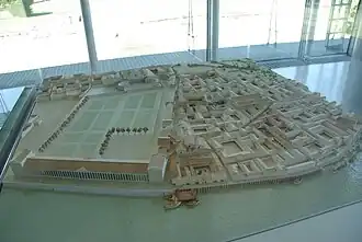 Maquette du site archéologique.