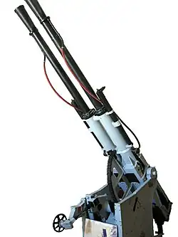 Bofors 57 mm/60 modèle 1951 français exposé au musée naval de Port-Louis.