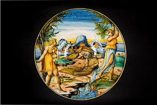 Coupe Apollon et Daphné, Rimini (Italie), XVIe&nbsp;siècle.