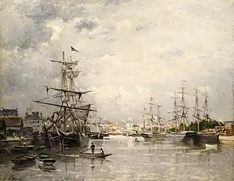 Le Port de Caen, 1859Musée des Beaux-Arts de Caen.