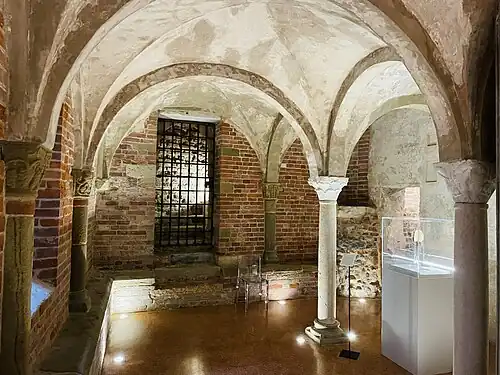 Crypte de Santa Maria del Popolo, XIe&nbsp;siècle.