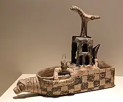 Vase en forme de bateau. Kültepe, Musée des civilisations anatoliennes.