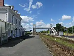 Les voies en direction de Périgueux.