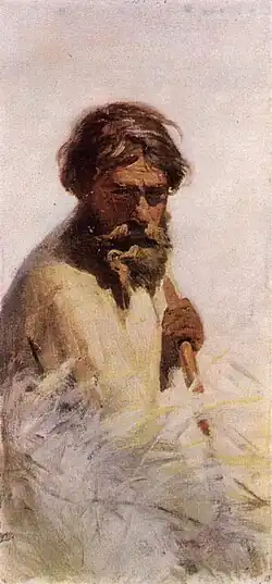 Paysan faucheur (Esquisse Galerie Tretiakov).