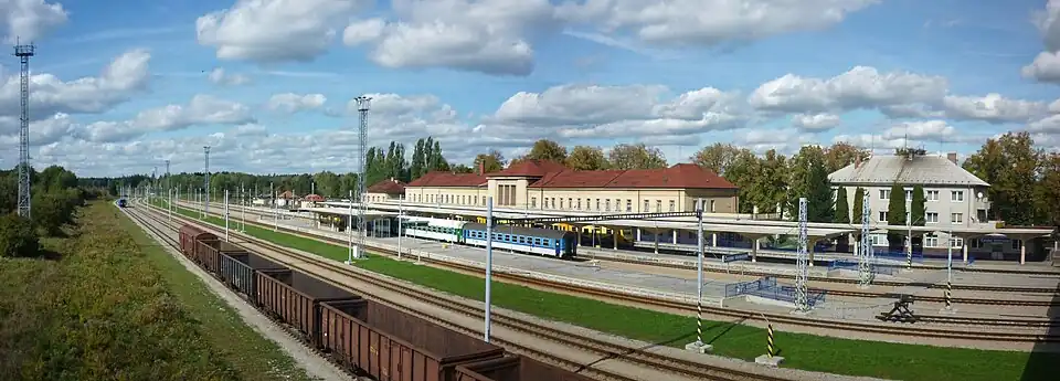 Gare ferroviaire de České Velenice.