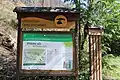Panneau d'entrée du parc national.