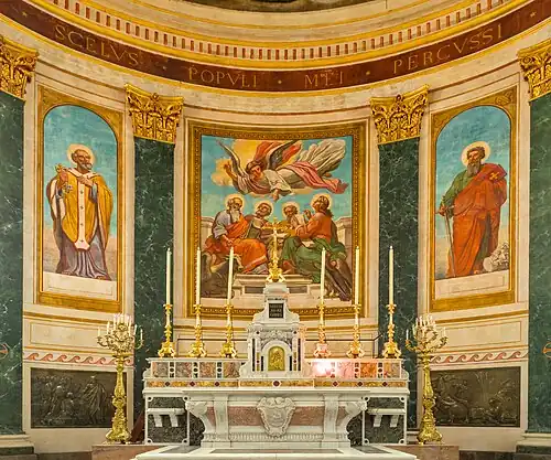 Les peintures centrales du chœur