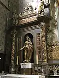Retable monumental avec la Vierge à l'Enfant de la chapelle de la Vierge Marie.