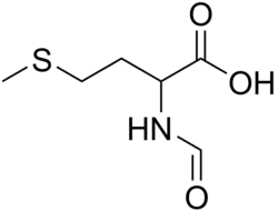 Structure de la N-formylméthionine