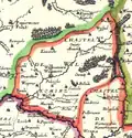 Užpaliai (Wyspol) sur une carte de Nicolas Sanson (1665)