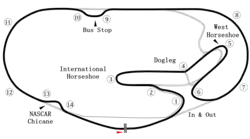 Détail du circuit routier