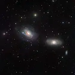 Trois des 5 galaxies du groupe de NGC 3169 (Observatoire La Silla, Chili)