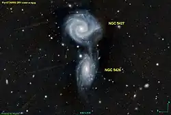 Autre image d'Arp 271 provenant du relevé Pan-STARRS.