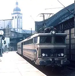Série 1802 à Köln Hauptbahnhof en avril 1976.