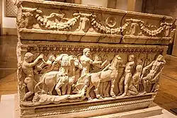 Sarcophage avec la légende d'Achille.