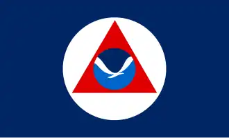 Le drapeau des navires de la NOAA à partir de 1970.