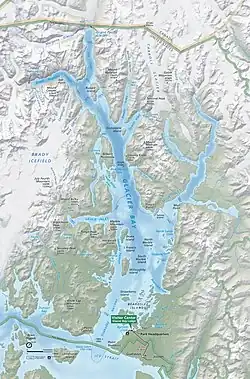 Carte de Glacier Bay