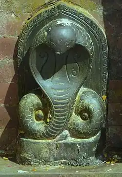 Nāga au temple de Naxal Bhagwati à Katmandou.