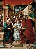 Nativité et Adoration des anges, par le Maître de Sigena, 1519 (musée du Prado, Madrid).