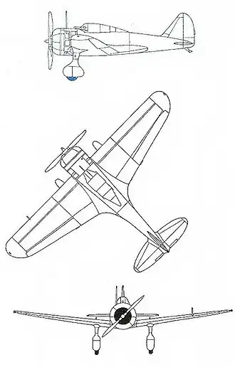 vue en plan de l’avion