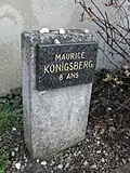 Un petit garçon de 8 ans, Maurice Königsberg.