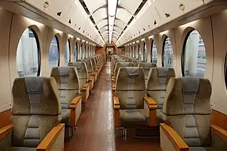 Intérieur de la classe "Super Seat".