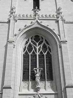 Détail de la façade occidentale.