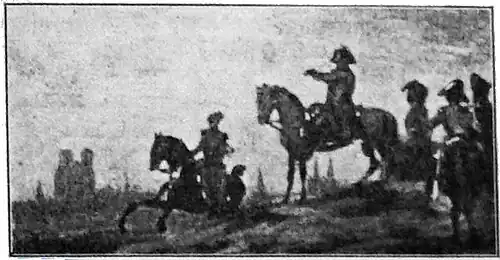 Napoléon dirigeant la bataille depuis le Mont-Saint-Pierre.