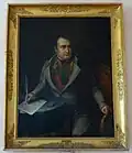 Napoléon signant son abdication à Fontainebleau, huile sur toile de Charles Dusaulchoy