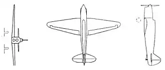 vue en plan de l’avion