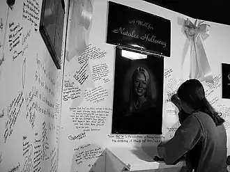 Mémorial dédié à Natalee Hollowayà Mountain Brook (Alabama).