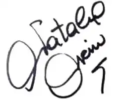 signature de Natalia Oreiro