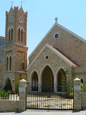 L'église nationale évangélique de Beyrouth.