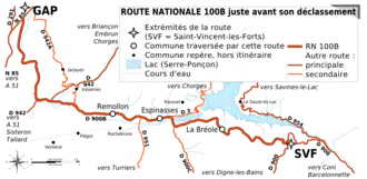 Carte de la route.