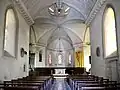 La nef de l’église Saint-Jean-Baptiste.