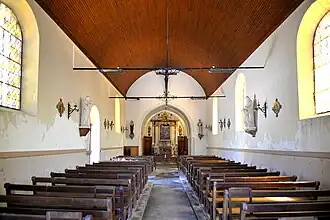 La nef de l'église Saint-Laurent.